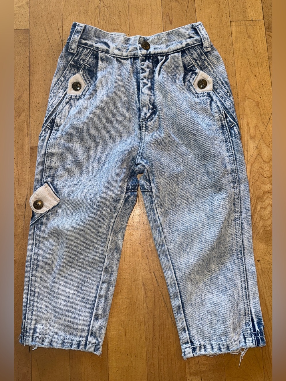 Vintage 90’s 80’s Lee Denim Jeans Acid Wash 2T